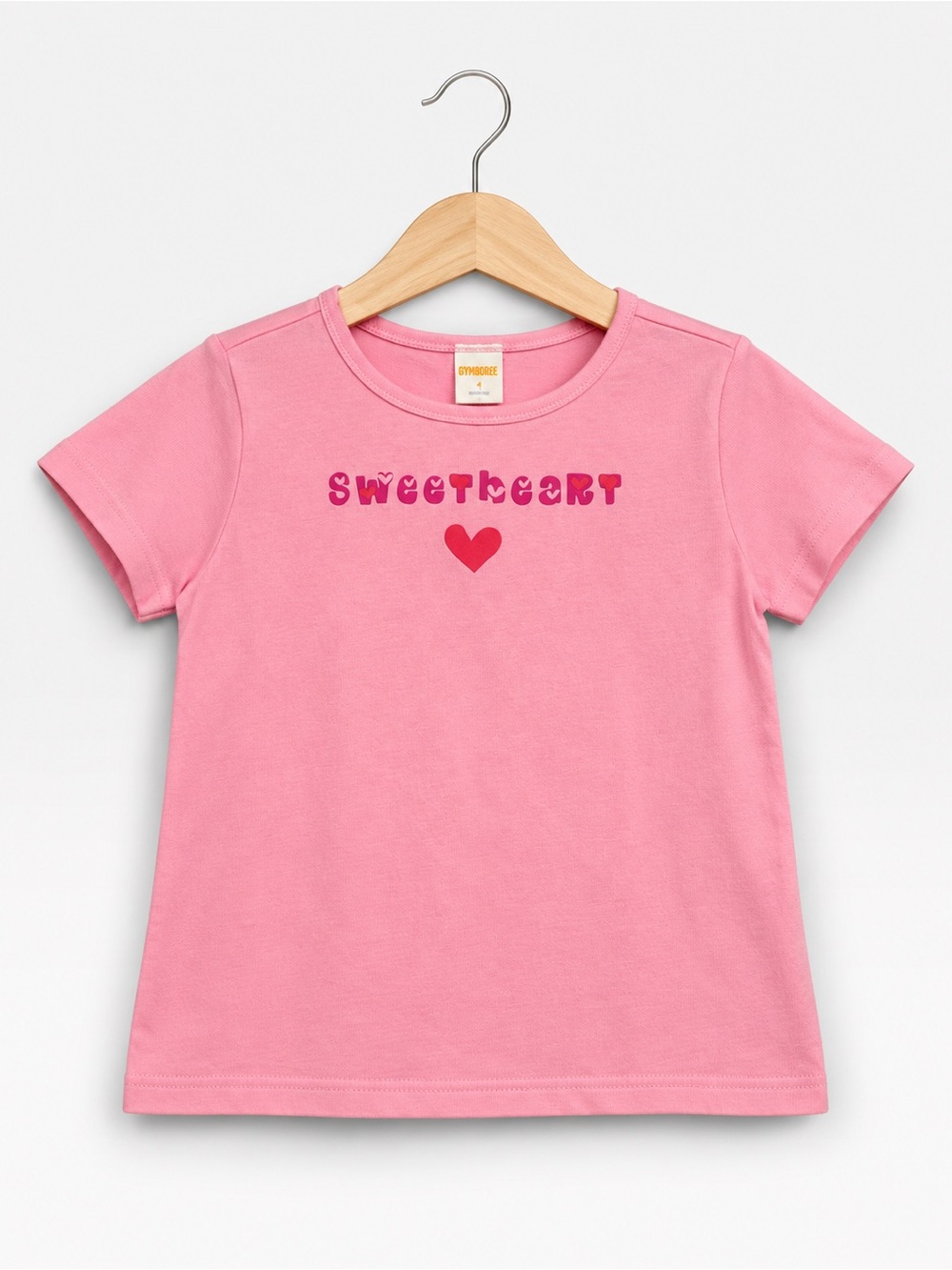 Gymboree Outlet Sweetheart Pink Heart Valentine Graphic Tee Girls Size 4